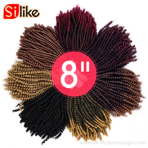 Afro Twist Kinky Marley Box Braiding Crochet Hair Bulk Passion Fluffy Synthetic Marley Braids Curly Hair Extension